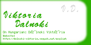 viktoria dalnoki business card